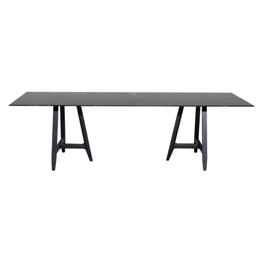 Driade Easel 86" Dining Table - Black/Charcoal