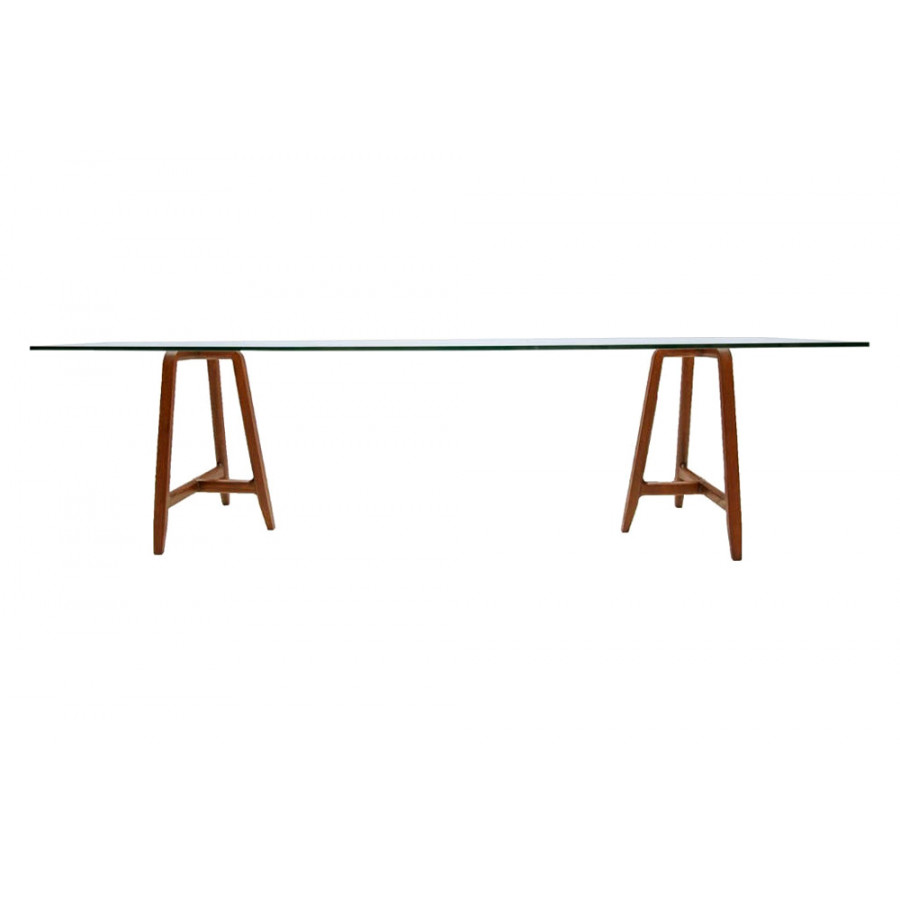 Driade Easel 94" Dining Table - Transparent/Natural