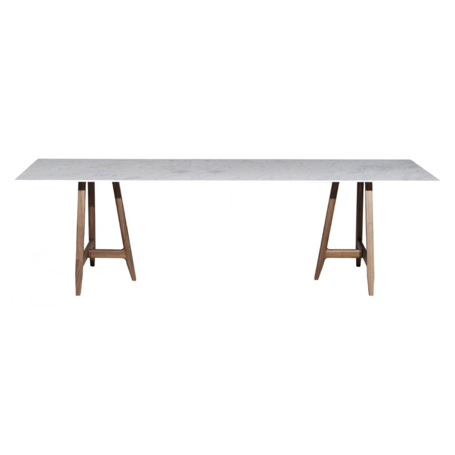 Driade Easel 106" Dining Table - White/Natural