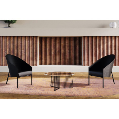 Driade Pratfall Solid Armchair - Natural/Black