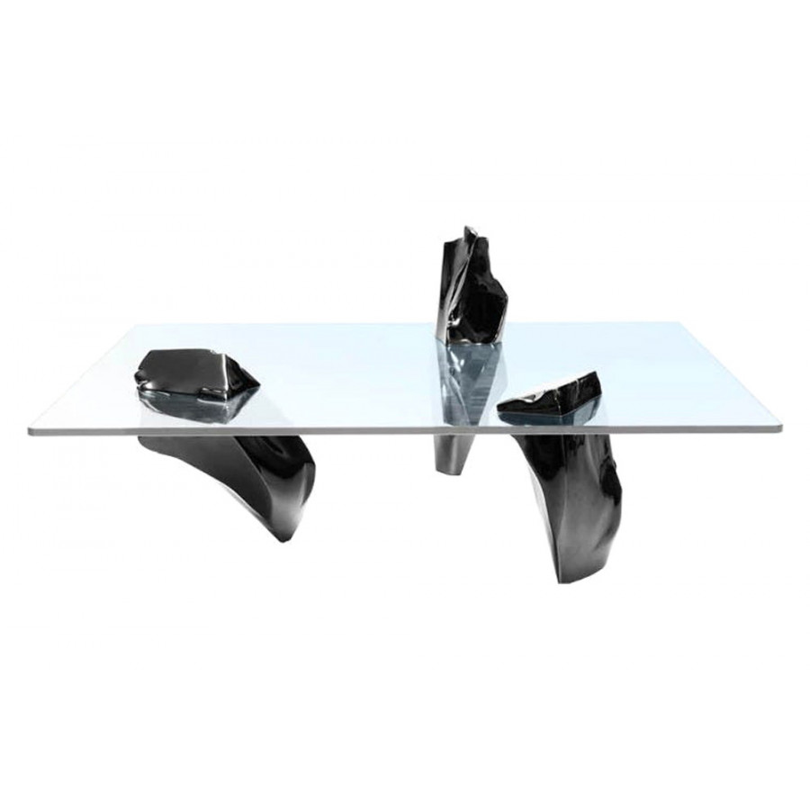 Driade Sereno Coffee Table - Transparent/Titanium