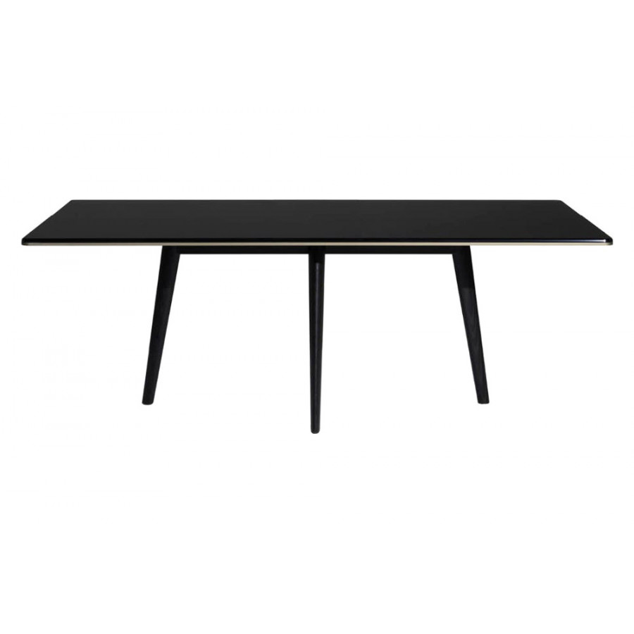 Driade François 82" Dining Table - Matt Mochaccino/Ebony
