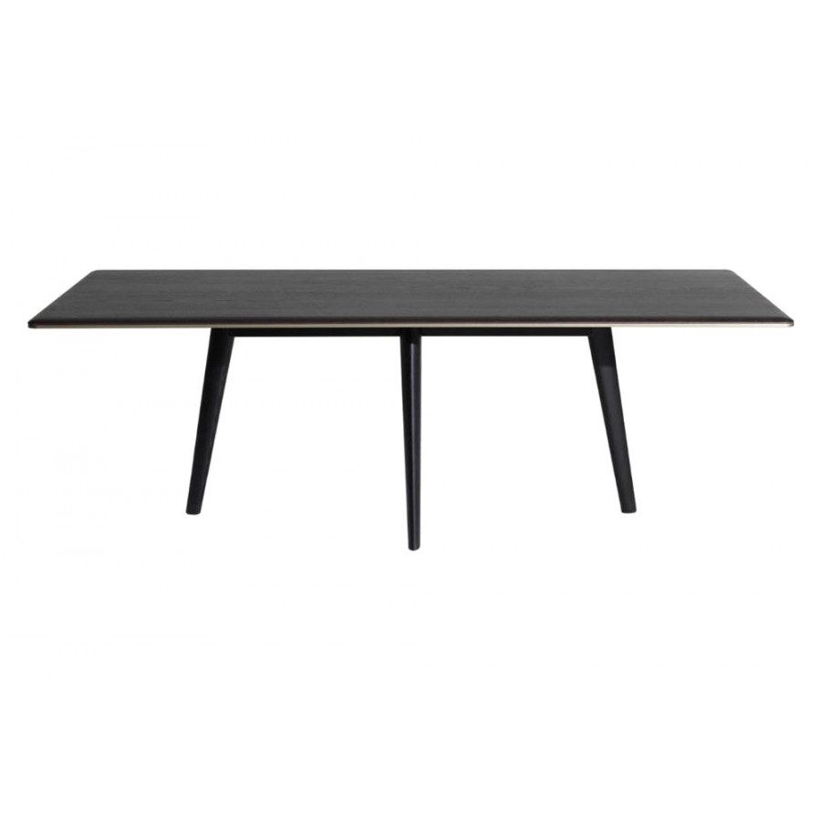 Driade François 82" Dining Table - Ebony/Bronze