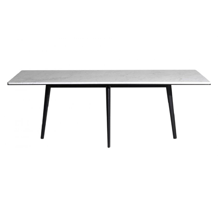 Driade François 82" Dining Table - White/Ebony