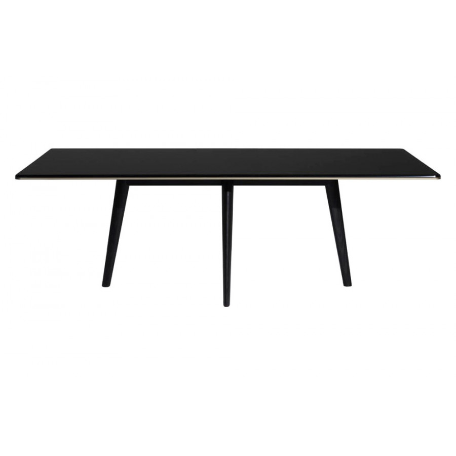 Driade François 94" Dining Table - Matt Mochaccino/Ebony