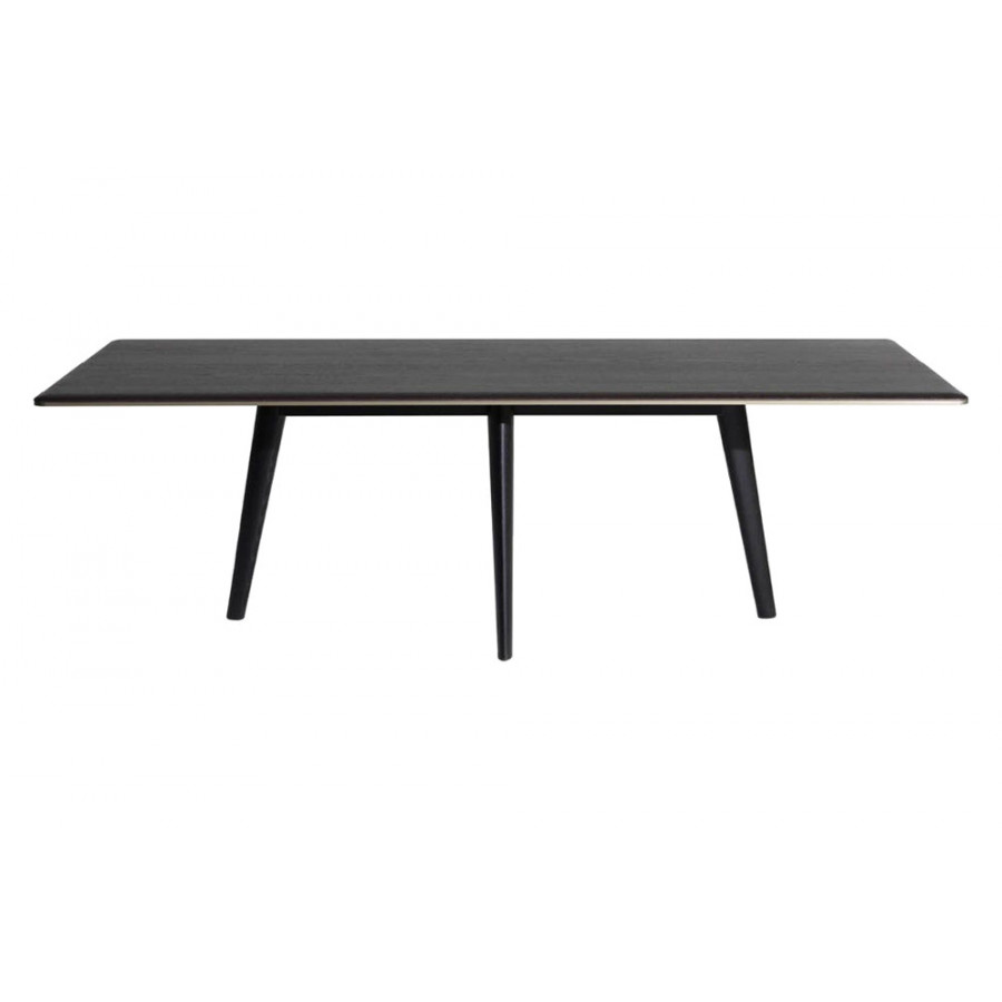 Driade François 94" Dining Table - Ebony/Bronze