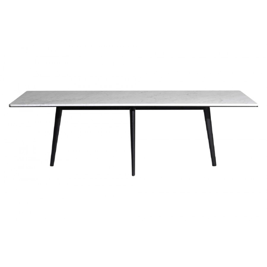 Driade François 94" Dining Table - White/Ebony