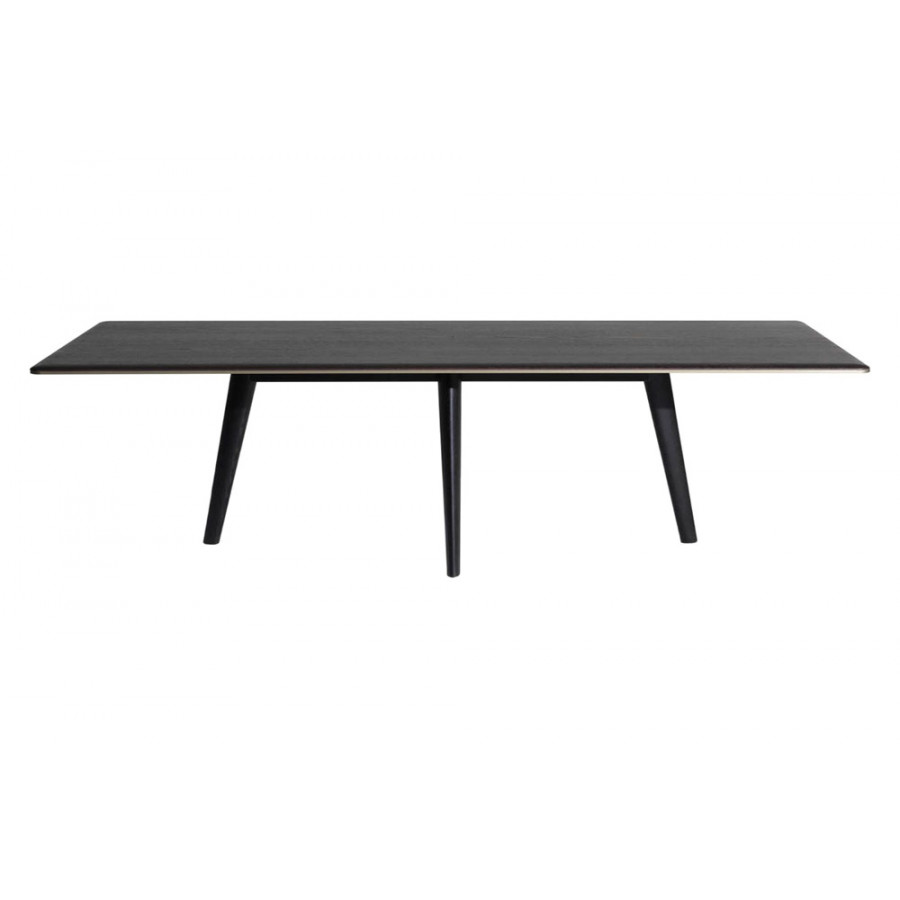 Driade François 106" Dining Table - Ebony/Bronze