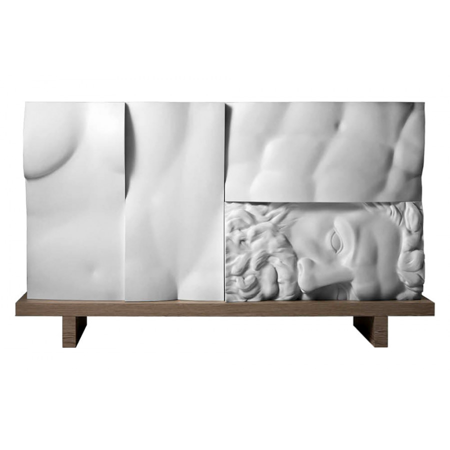 Driade Ercole E Afrodite-Comp.1 Combinable Box with Base - White/Bleached