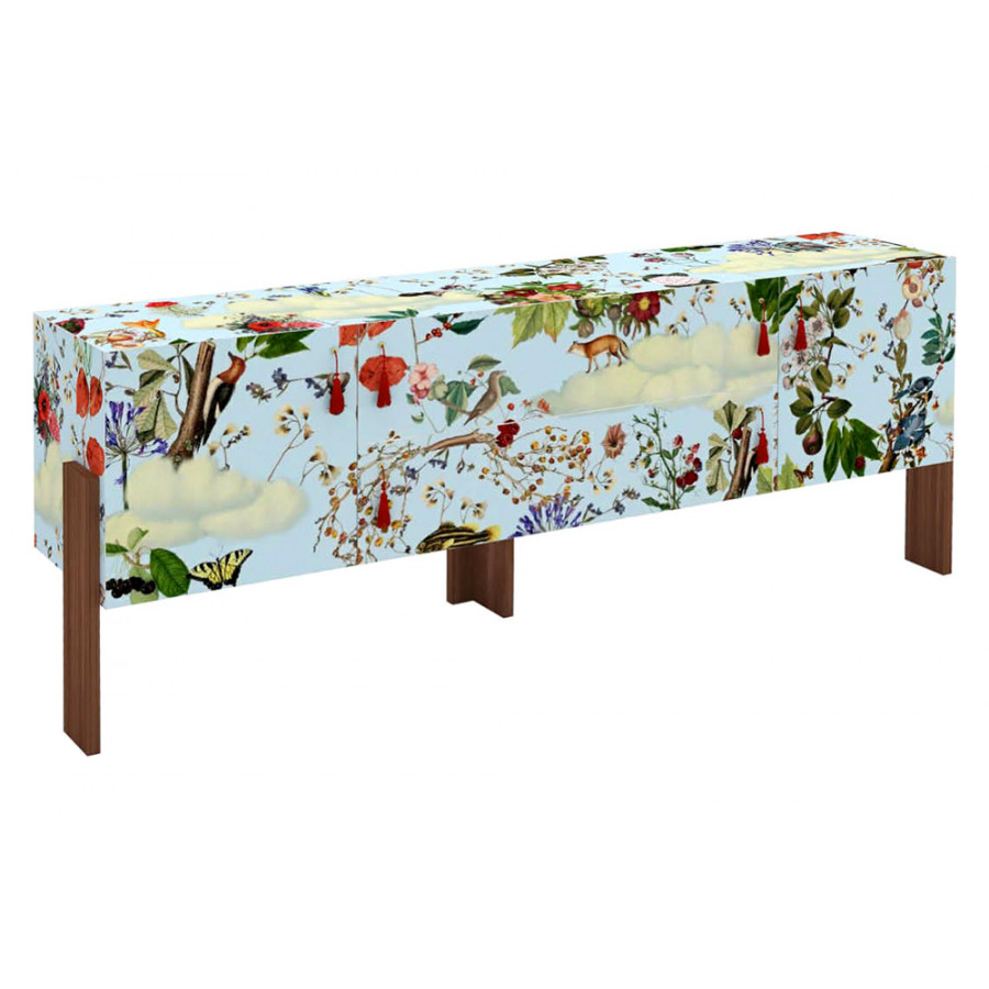 Driade Ziqqurat Floral Sideboard - Walnut