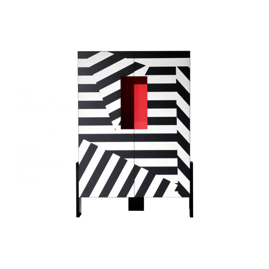 Driade - Ziqqurat Striped Low Wardrobe