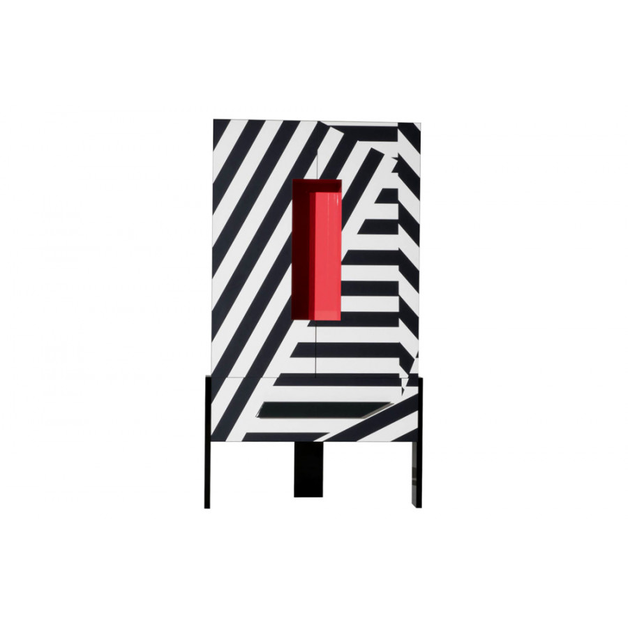 Driade - Ziqqurat Striped Tall Wardrobe