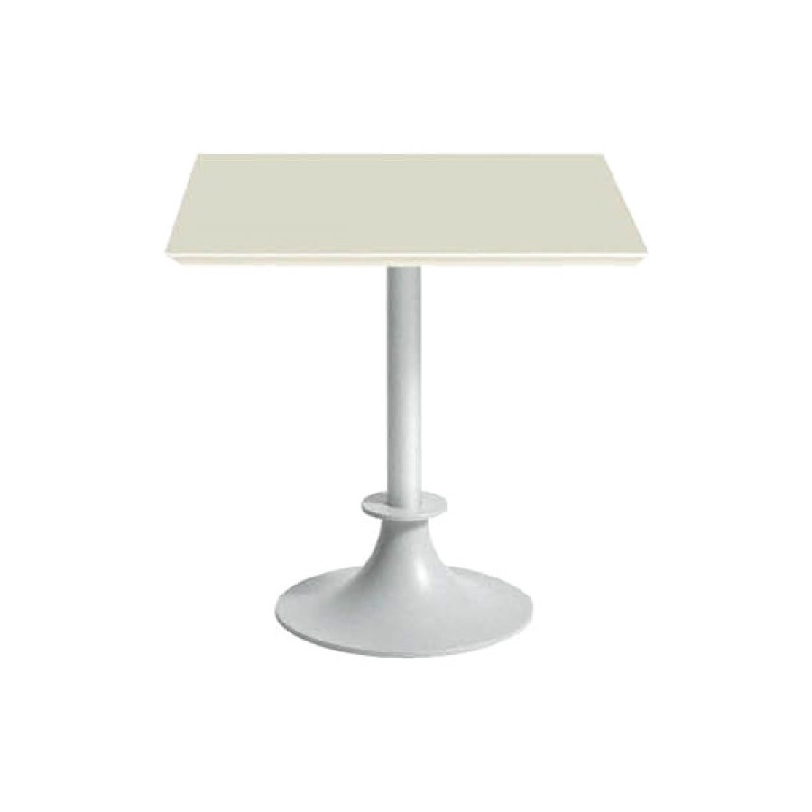 Driade Lord Yi 23" Square Table - Ivory/Gray