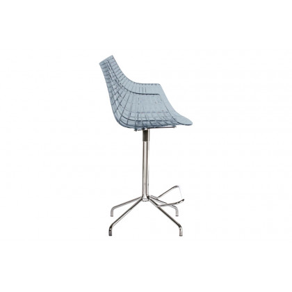 Driade Meridiana Tall Office Chair - Gray/Chrome