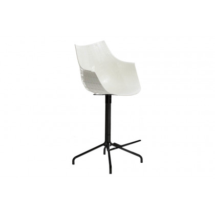 Driade Meridiana 42" Office Chair - White/Black