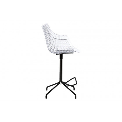 Driade Meridiana 42" Office Chair - Transparent/Black