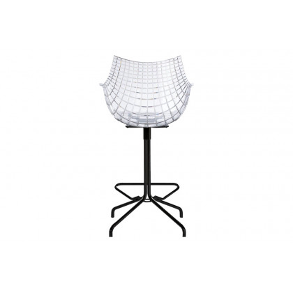 Driade Meridiana 42" Office Chair - Transparent/Black