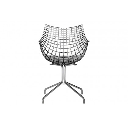 Driade Meridiana Office Chair - Transparent/Chrome