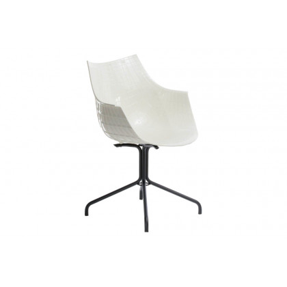 Driade Meridiana Office Chair - White/Black