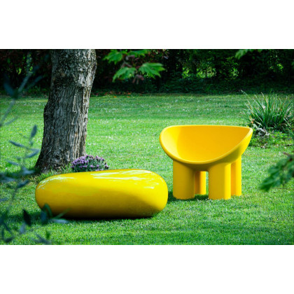 Driade Roly Poly Solid Armchair - Ochre Yellow