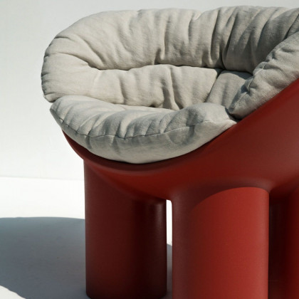 Driade Roly Poly Solid Armchair - Red Brick