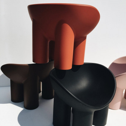 Driade Roly Poly Solid Armchair - Red Brick