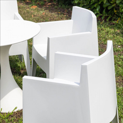 Driade Toy Solid Armchair - White