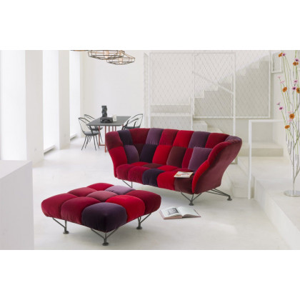 Driade 33 Cuscini Stationary Sofa - Burgundy