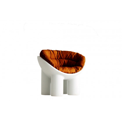 Driade Cushion Roly Poly Solid Armchair - Orange