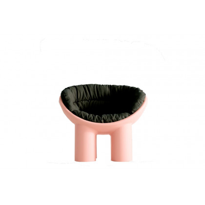 Driade Cushion Roly Poly Solid Armchair - Dark Gray