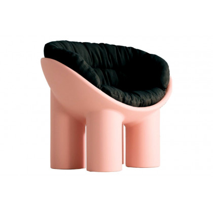 Driade Cushion Roly Poly Solid Armchair - Dark Gray