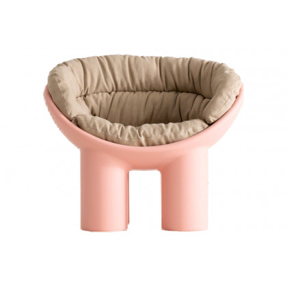 Driade Cushion Roly Poly Solid Armchair - Light Brown