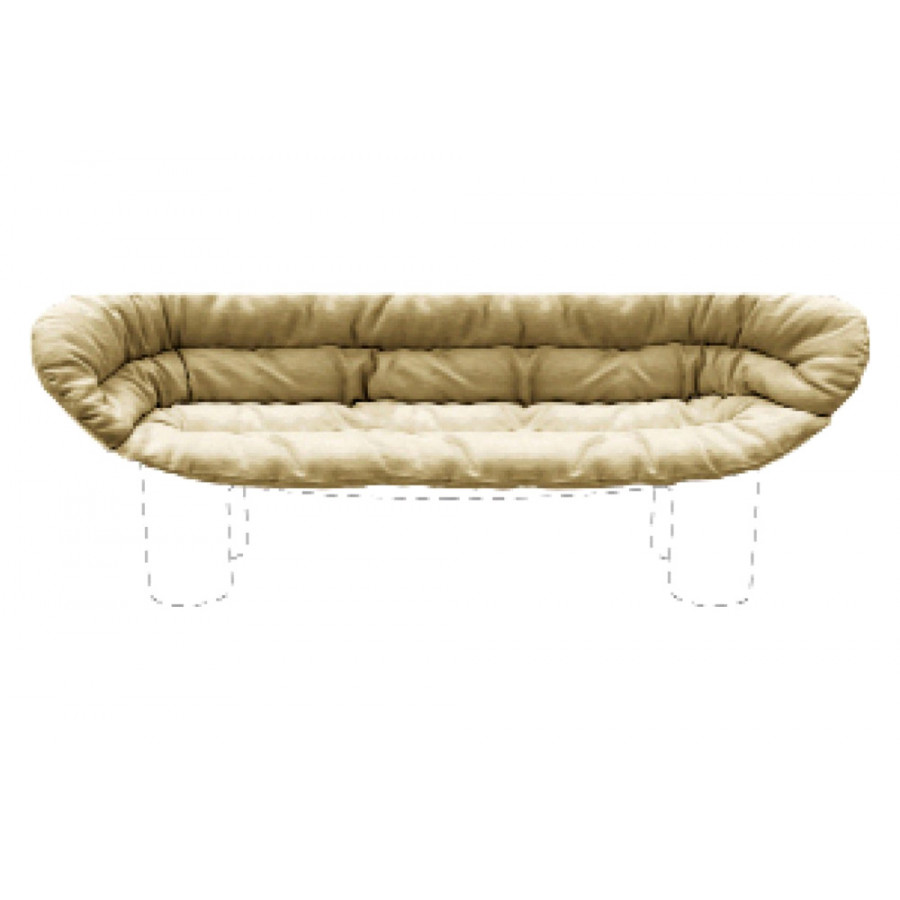 Driade Cushion Roly Poly Stationary Sofa - Light Brown