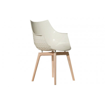 Driade Meridiana Dining Chair - White/Natural
