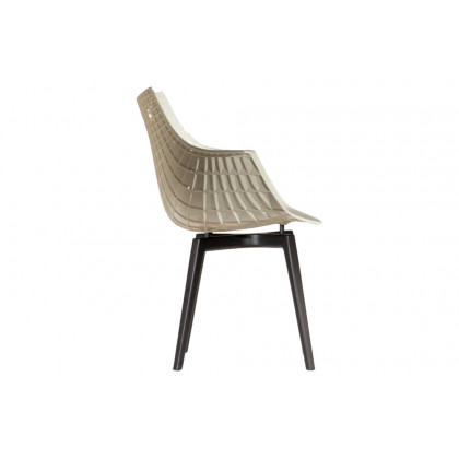 Driade Meridiana Dining Chair - White/Charcoal