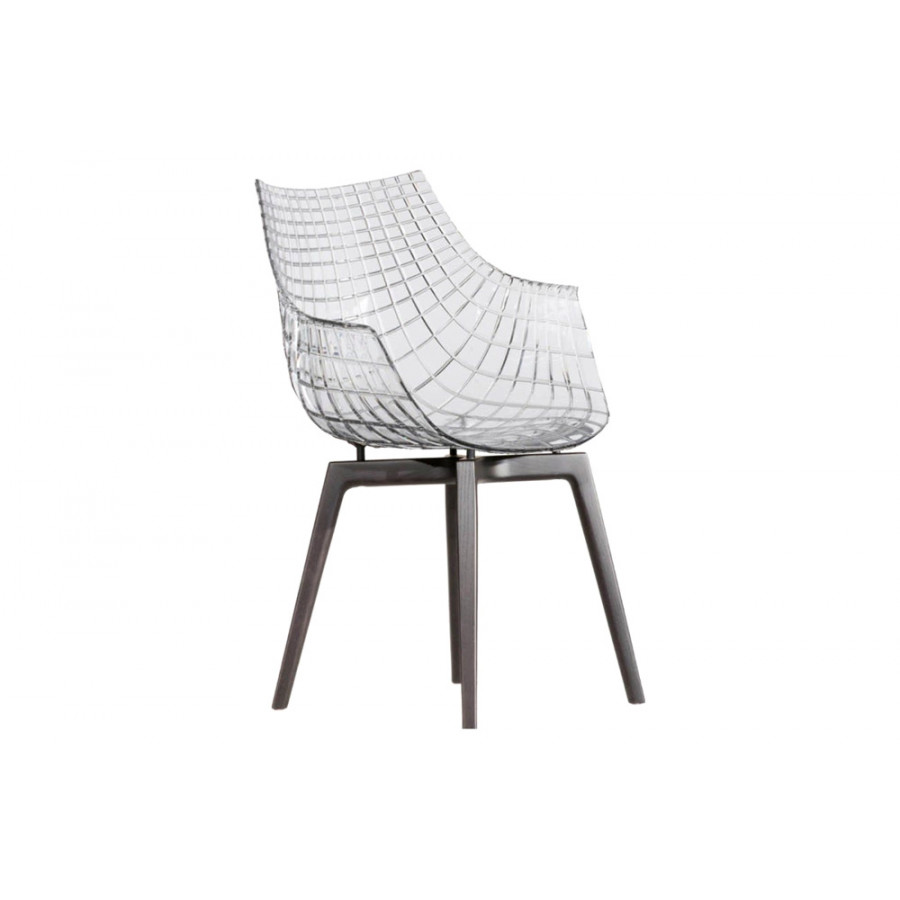Driade Meridiana Dining Chair - Transparent/Charcoal
