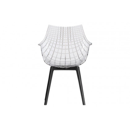 Driade Meridiana Dining Chair - Transparent/Charcoal