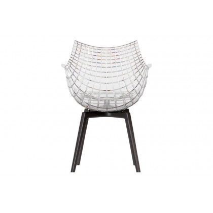 Driade Meridiana Dining Chair - Transparent/Charcoal