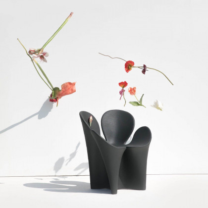 Driade Clover Solid Armchair - Anthracite
