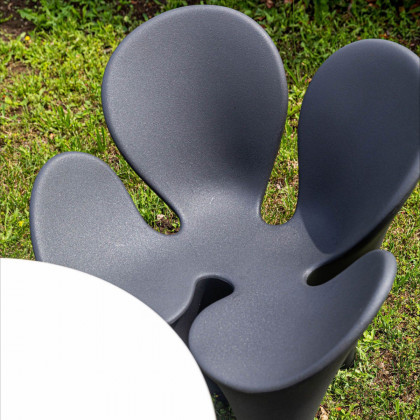 Driade Clover Solid Armchair - Anthracite