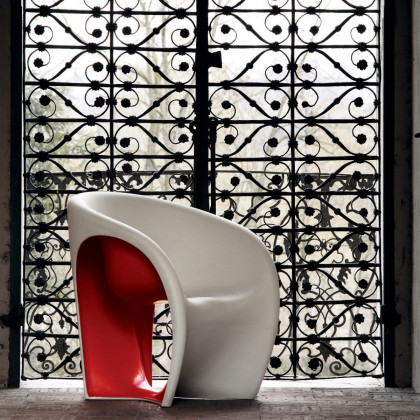 Driade Mt1 Solid Armchair - Sand White/Red