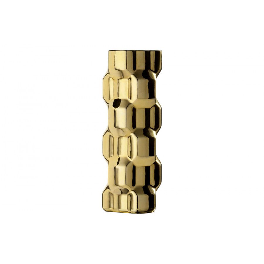 Driade Gear Tall Vase - Gold/Black