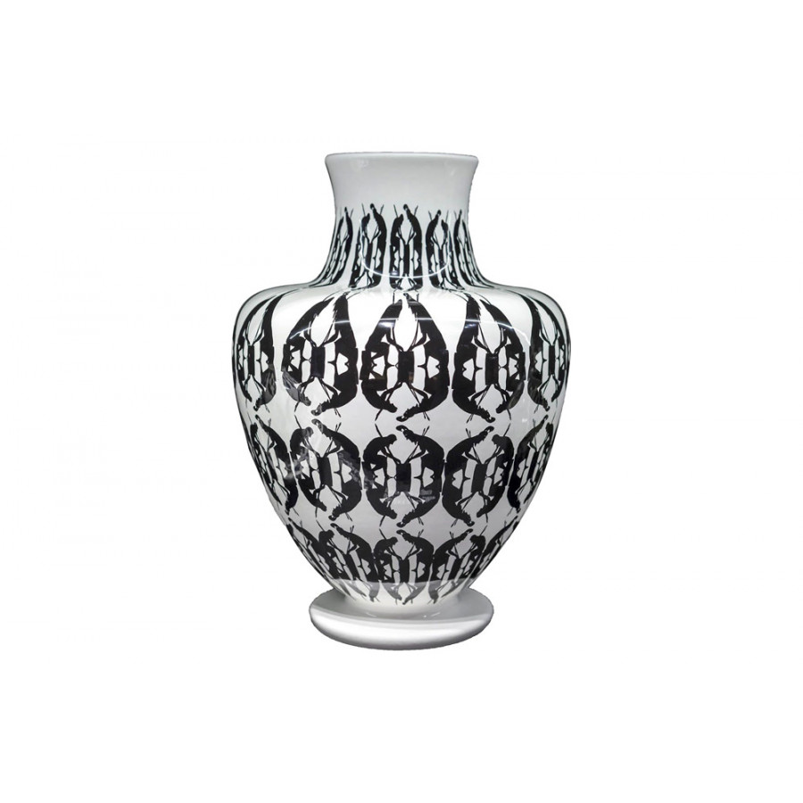 Driade Greeky Tall Vase - White/Black