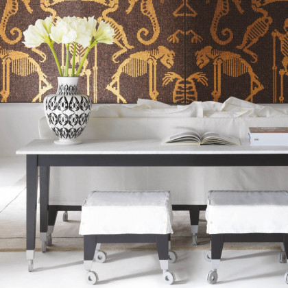 Driade Greeky Tall Vase - White/Black