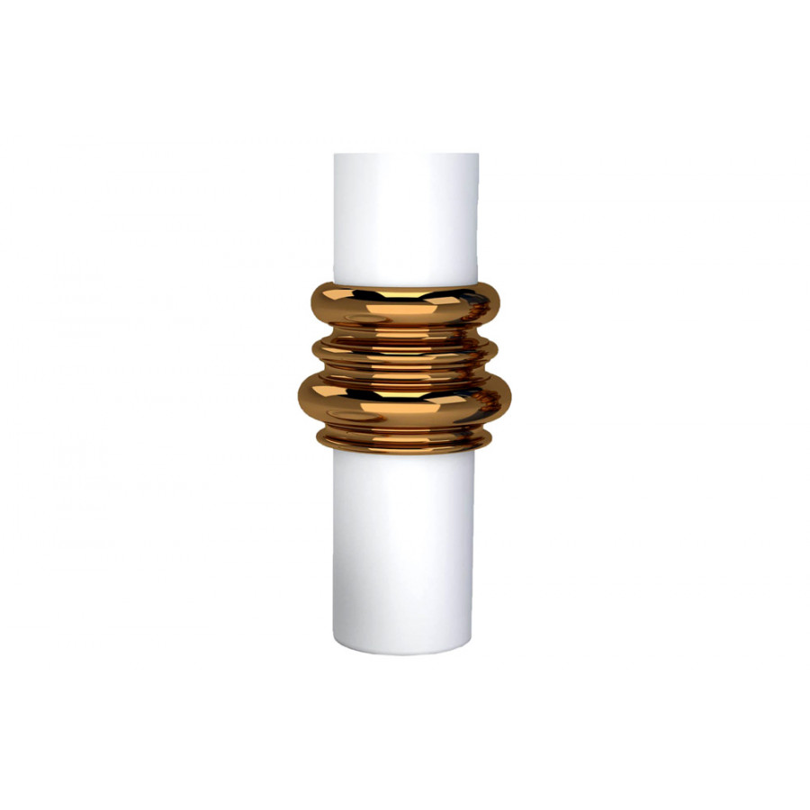 Driade - Ordini Vase in White/Bronze