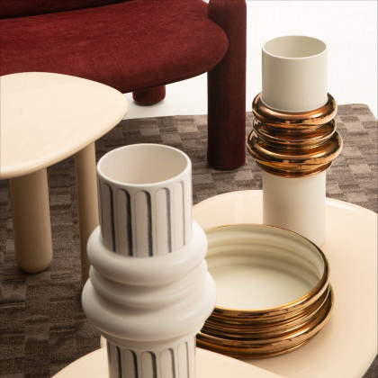 Driade - Ordini Centre Cup in White/Bronze