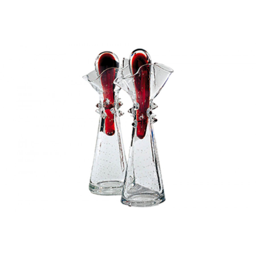 Driade - Paolo Vase in Transparent/Red