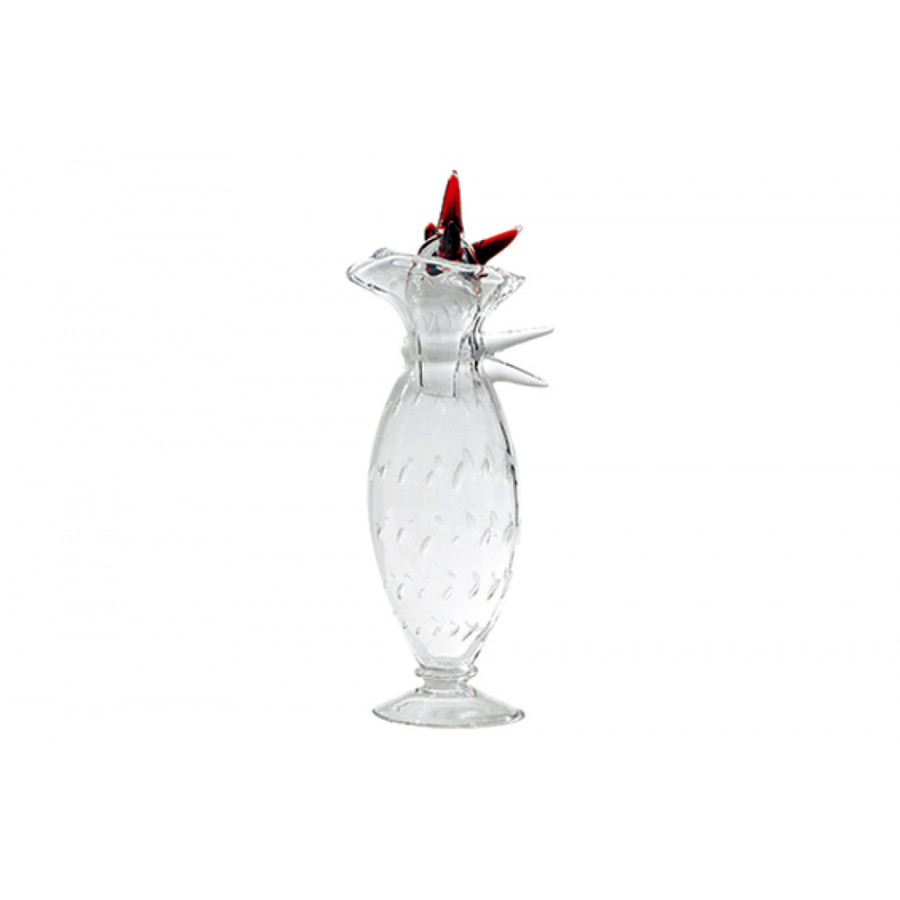 Driade - Alessandra Vase in Transparent/Red