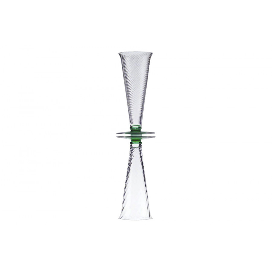 Driade - Babal Vase in Transparent/Green