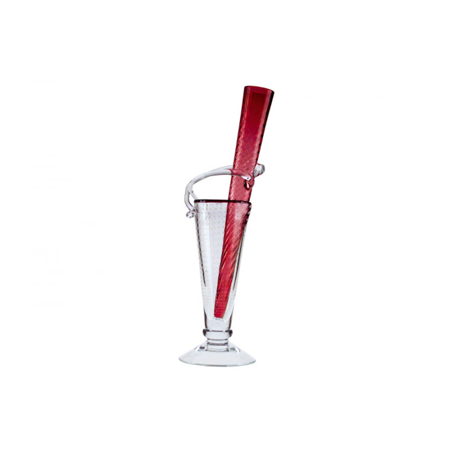 Driade - Alioscia Vase in Transparent/Red